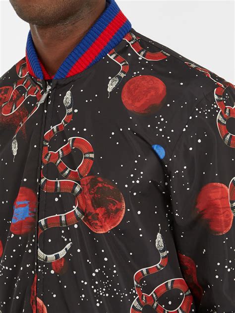 gucci snake galaxy jacket|black gucci jackets.